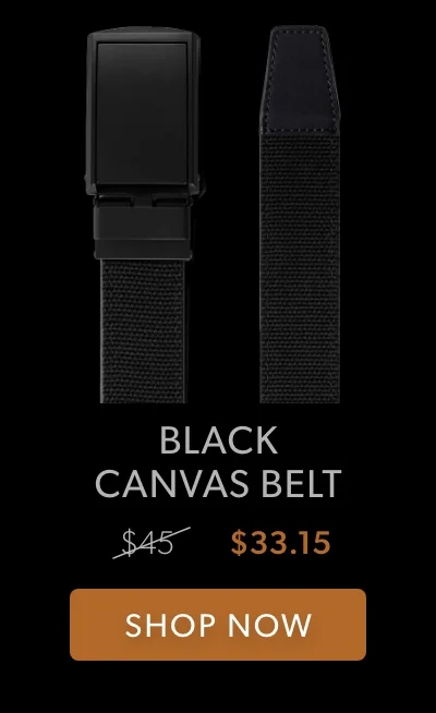 Black Canvas Belt