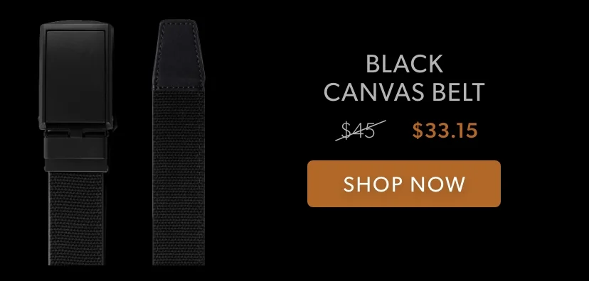 Black Canvas Belt Black Canvas Belt
