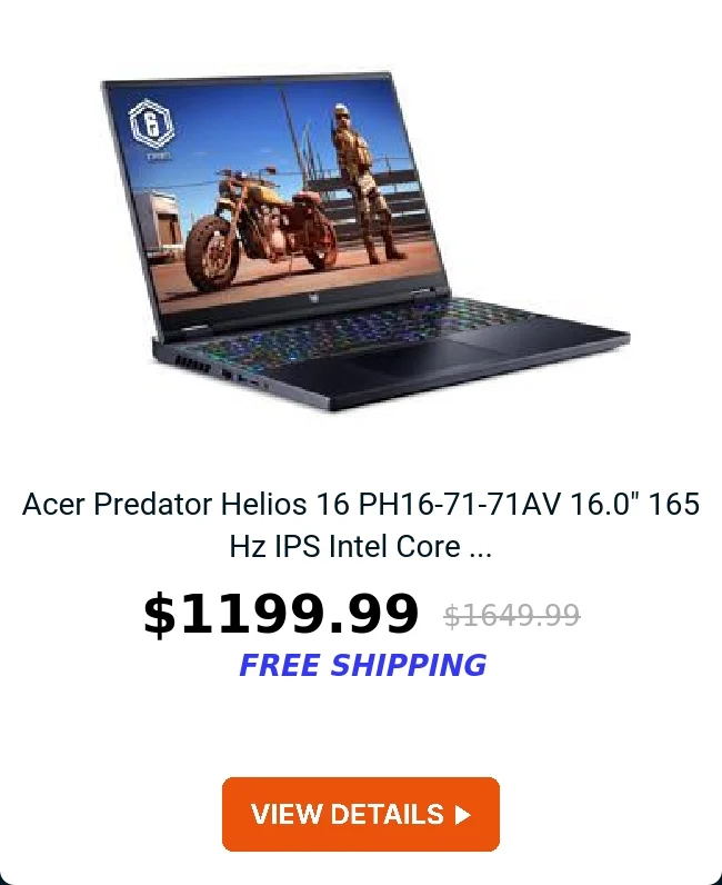 Acer Predator Helios 16 PH16-71-71AV 16.0