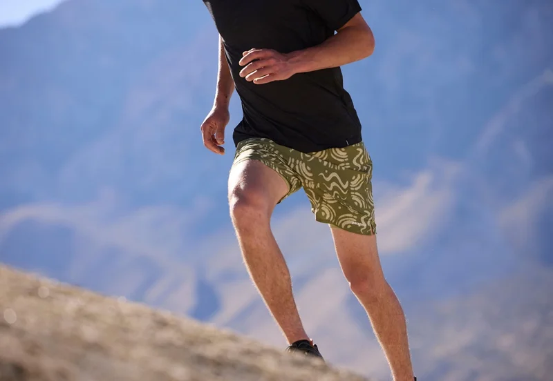 A runner in shorts