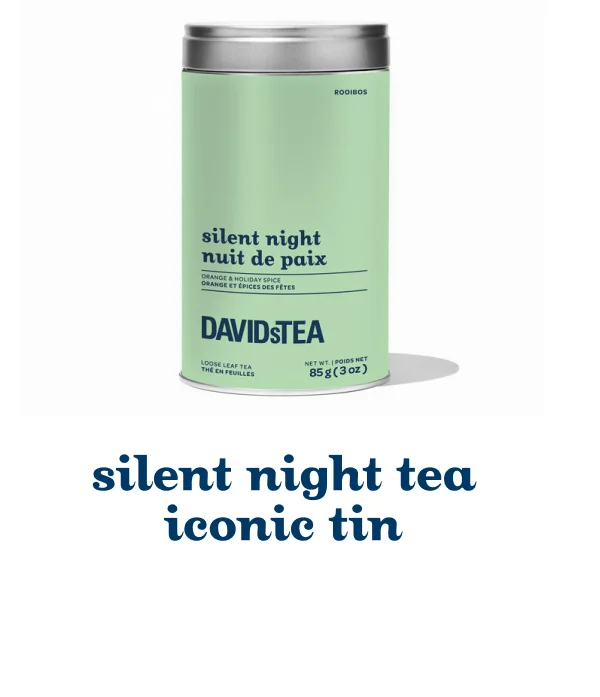Silent night tea iconic tin