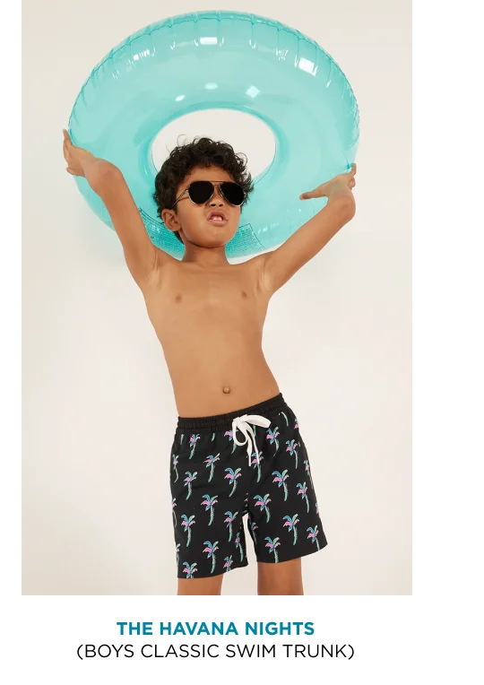 Boys Classic Swim Trunk: The Havana Nights