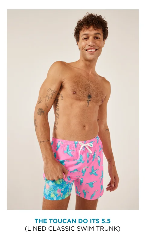 Lined Classic Swim Trunk: The Toucan Do Its