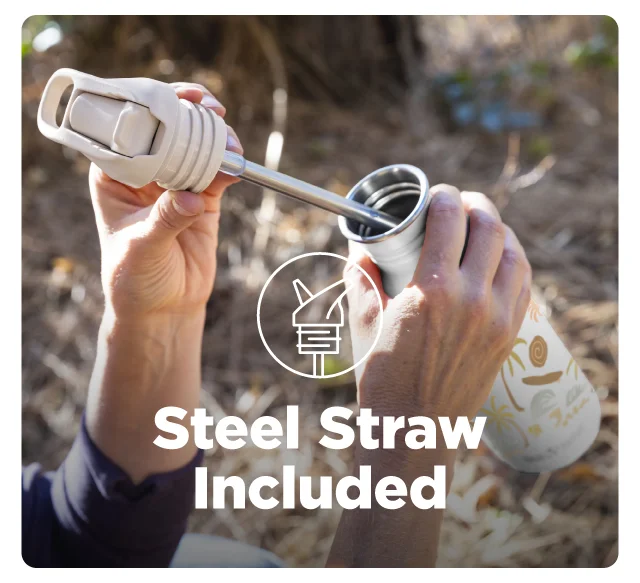 Steel Straw Included