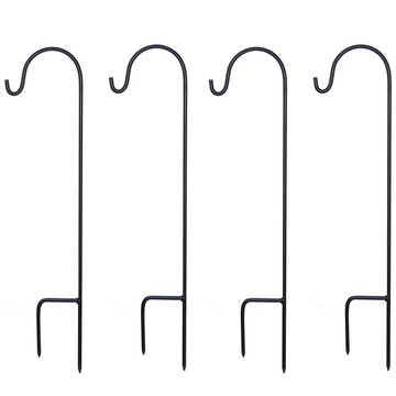 LumaBase 18" Metal Shepherd's Hooks, Set of 4