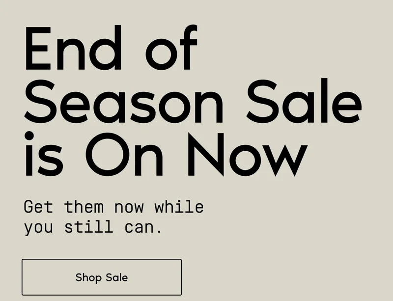 End of Season Sale is On Now. Get them now while you still can. Shop Sale.