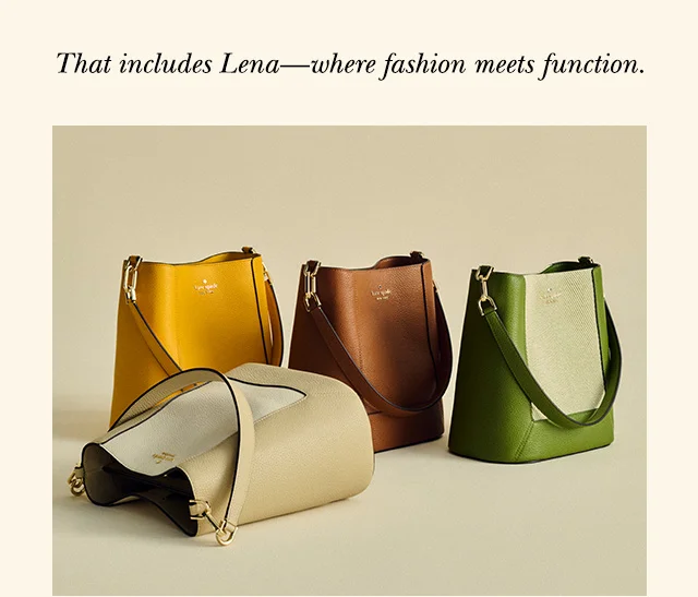 That includes Lena—where fashion meets function.