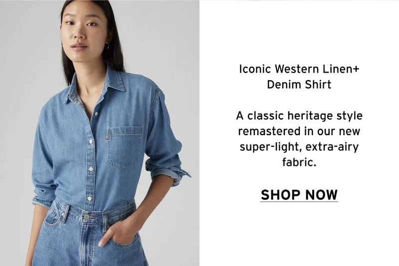ICONIC WESTERN LINEN+ DENIM SHIRT