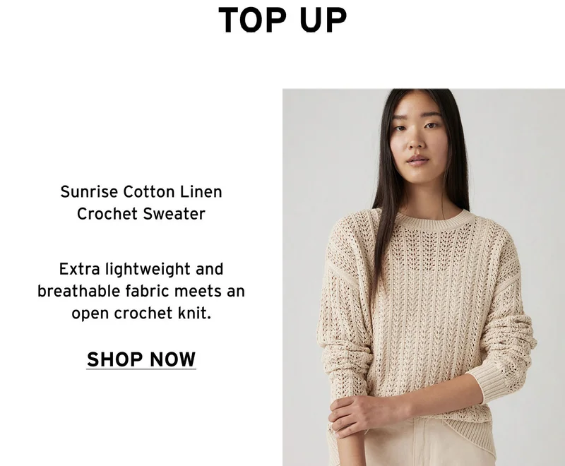 SUNRISE COTTON LINEN SWEATER