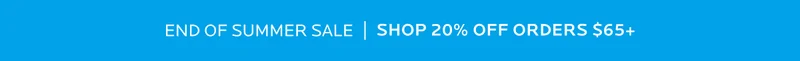 Enjoy 20% off orders $65+