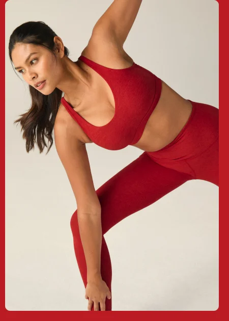 Spacedye Embody Bra in Ruby Red Heather