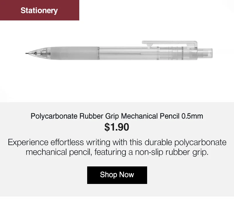 Shop Polycarbonate Rubber Grip Mechanical Pencil