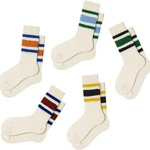 Retro Striped Crew Socks For Women Retro Striped Crew Socks For Women