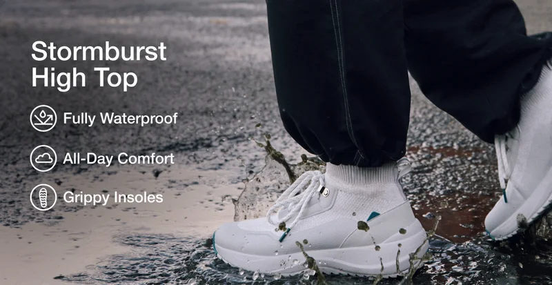 Stormburst High Top. Fully Waterproof, All-Day Comfort, Grippy Insoles.
