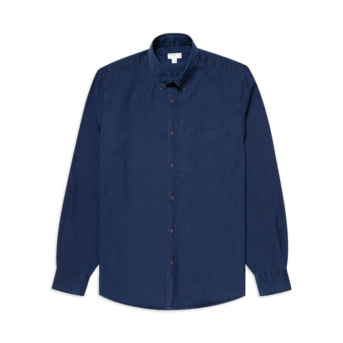 Sunspel Indigo Denim Shirt
