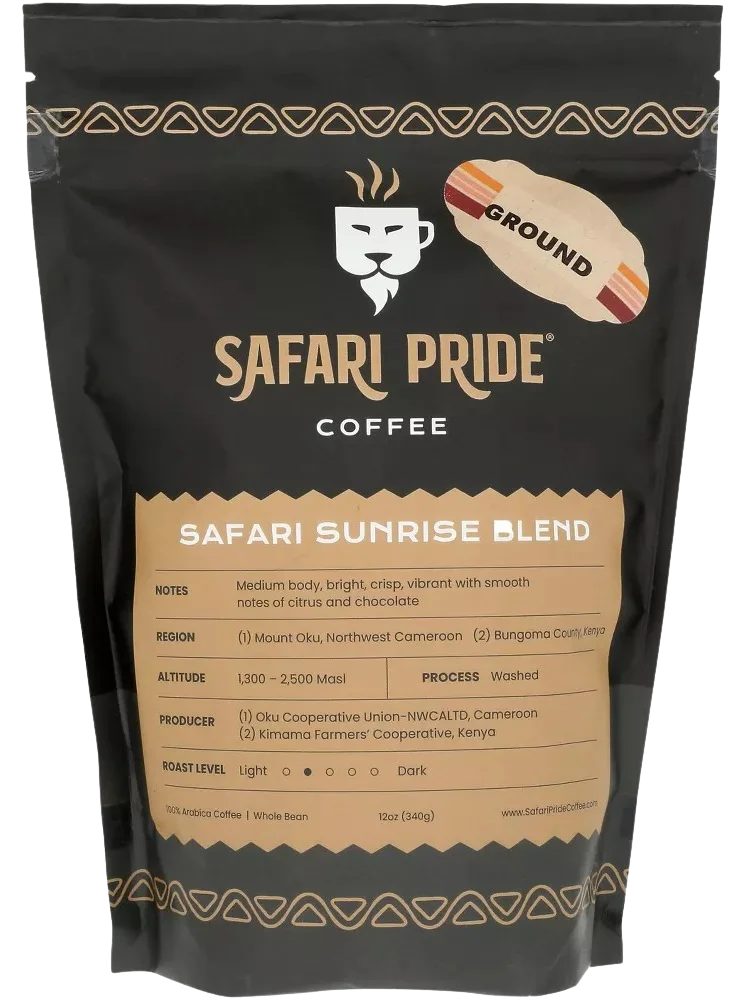 Image of Safari Pride Sunrise Blend Whole Blend Medium Roast Coffee