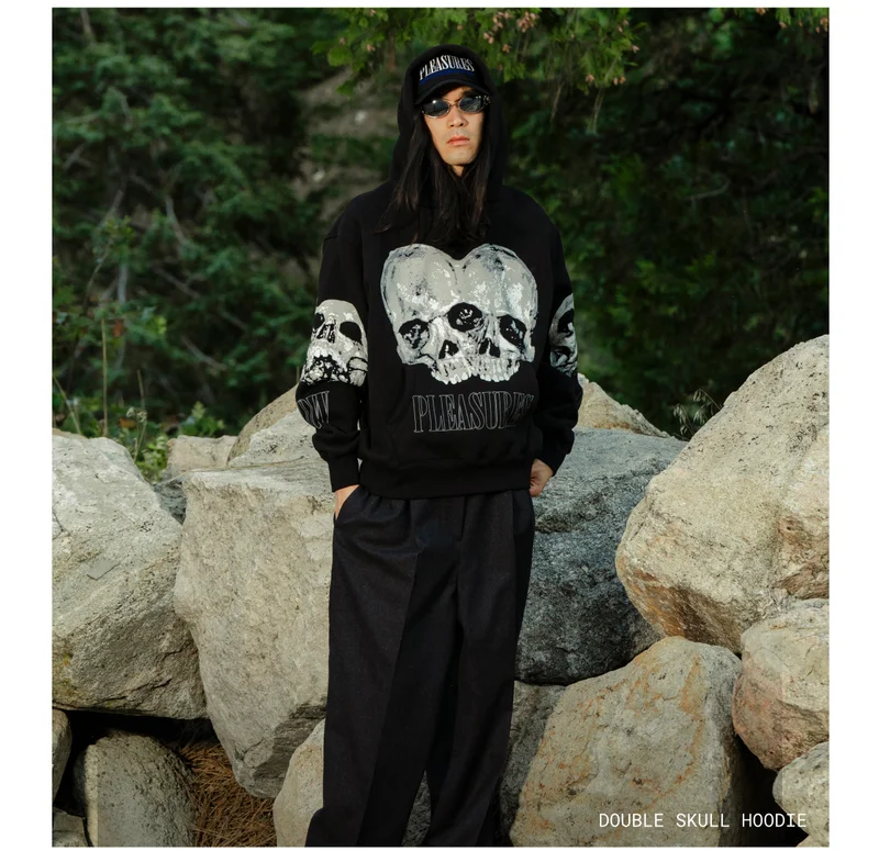 DOUBLE SKULL HOODIE