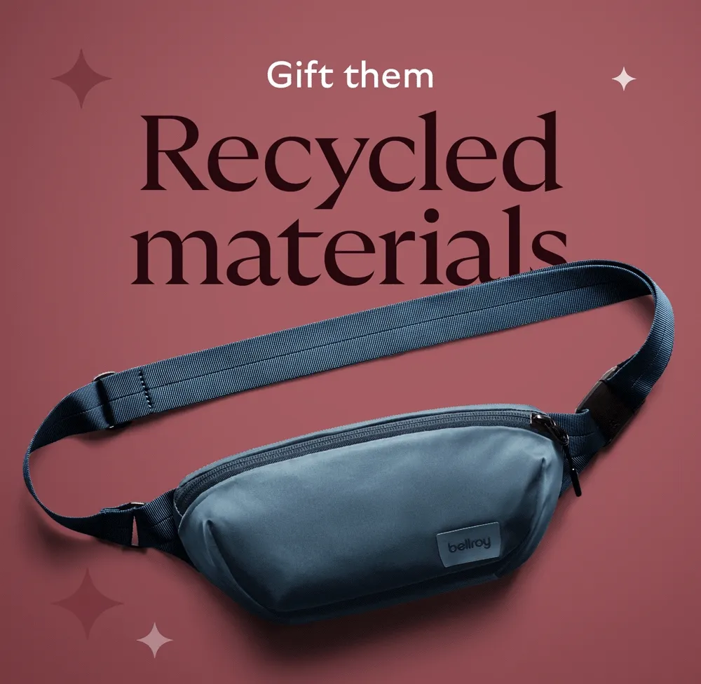 Gift them  Recycled materials Purposeful pockets Dependable design Innovative organization Sidekick status