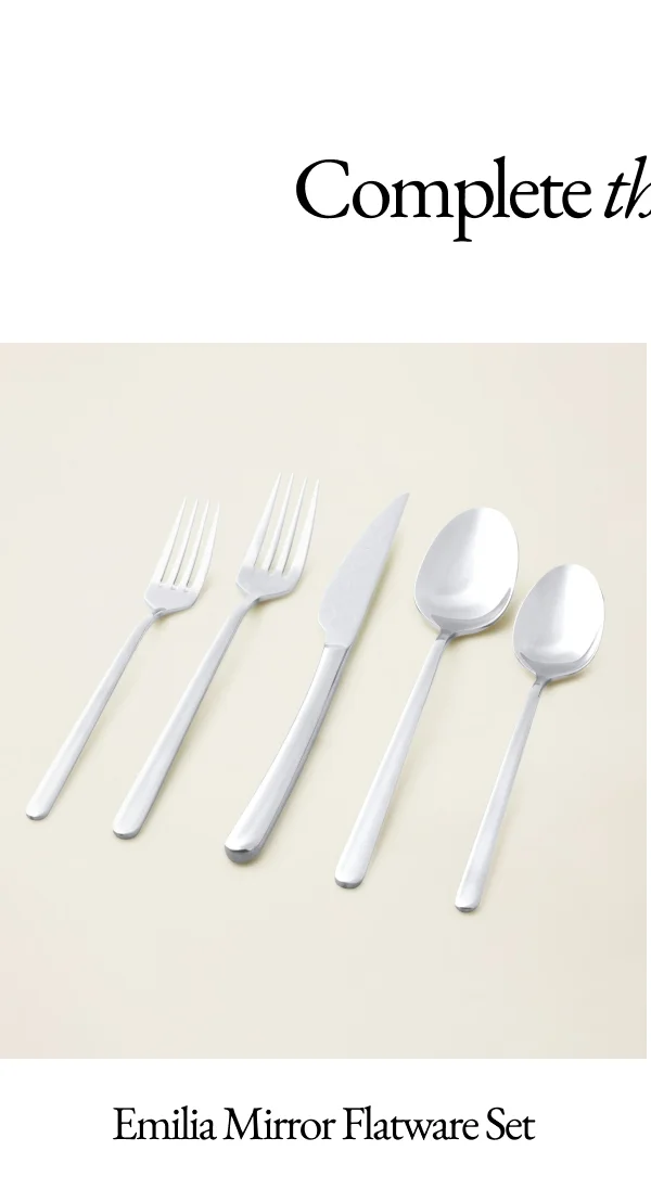 Emilia Mirror 20-Piece Flatware Set