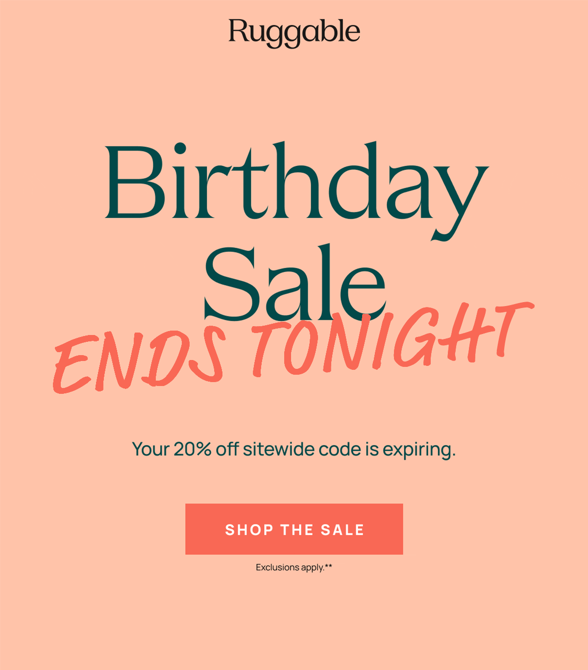Birthday Sale Ends Tonight