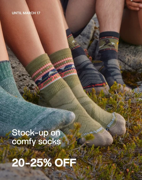 Up to 25% off on comfy socks
