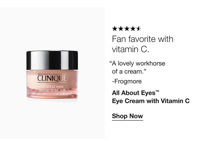 Fan favorite with vitamin C. | “A lovely workhorse of a cream.” -Frogmore | All About Eyes™ Eye Cream with Vitamin C | Shop Now