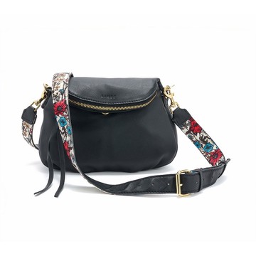 Aimee Kestenberg Dual Entry Leather Crossbody w/ Two Way Strap
