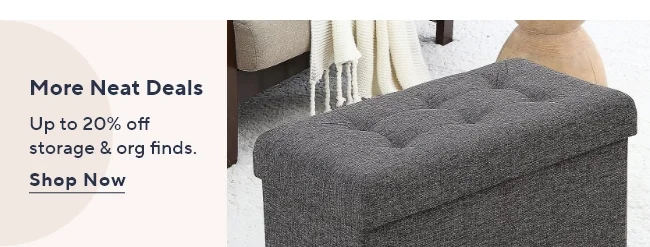 Select Storage on sale up to 20% off