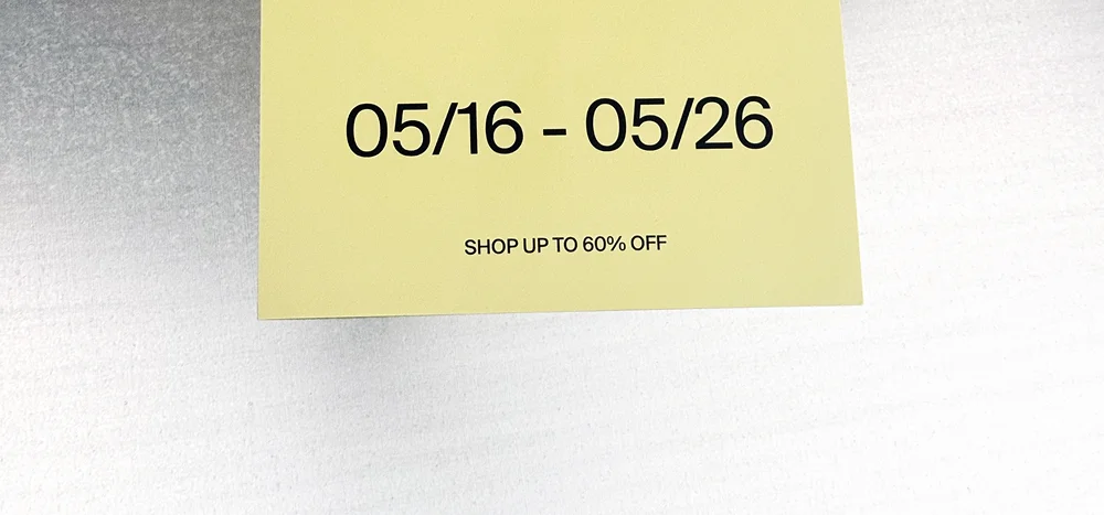 Online Sample Sale Goes Live Tomorrow