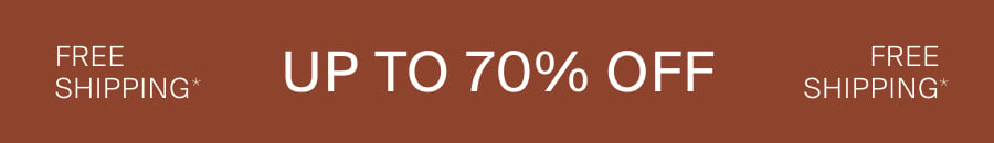 Free Shipping + Up to 70% Off