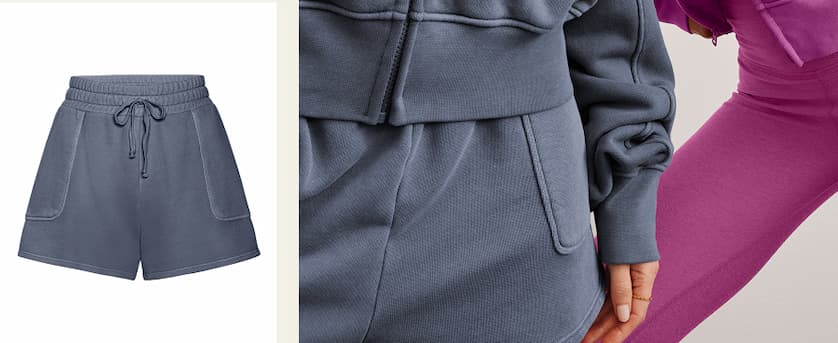 Cali Short in Washed Blue