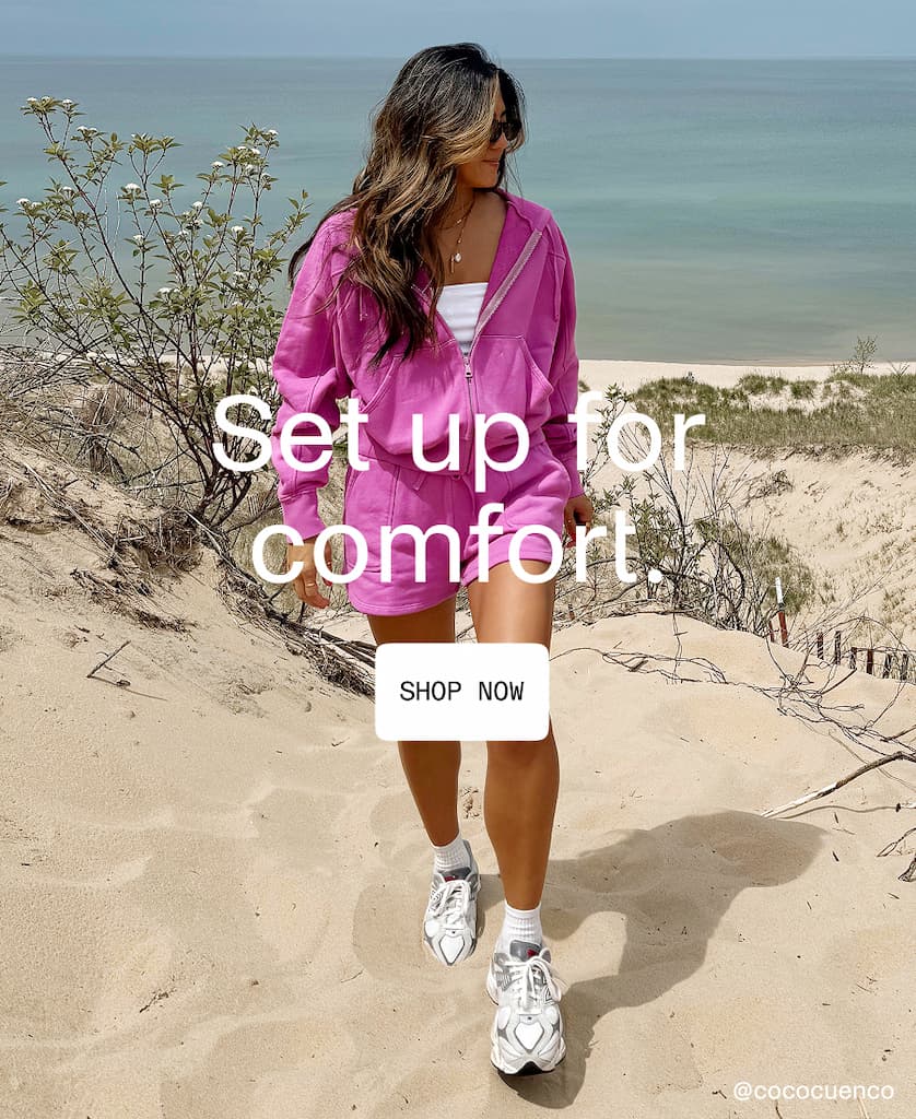 Set up for comfort.