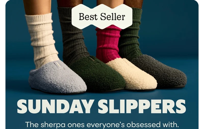 Best Seller | SUNDAY SLIPPERS | The sherpa ones everyone's obsessed with.