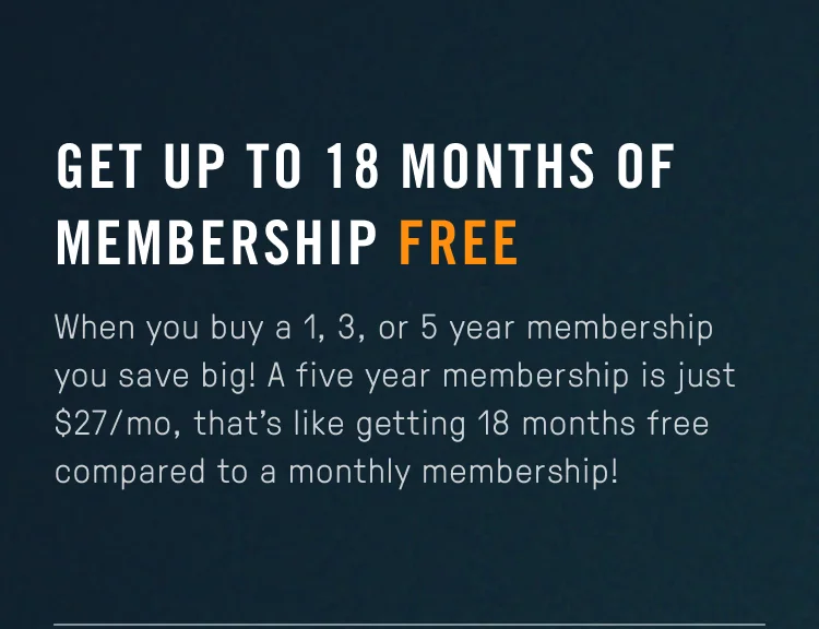 Up to 18 months free