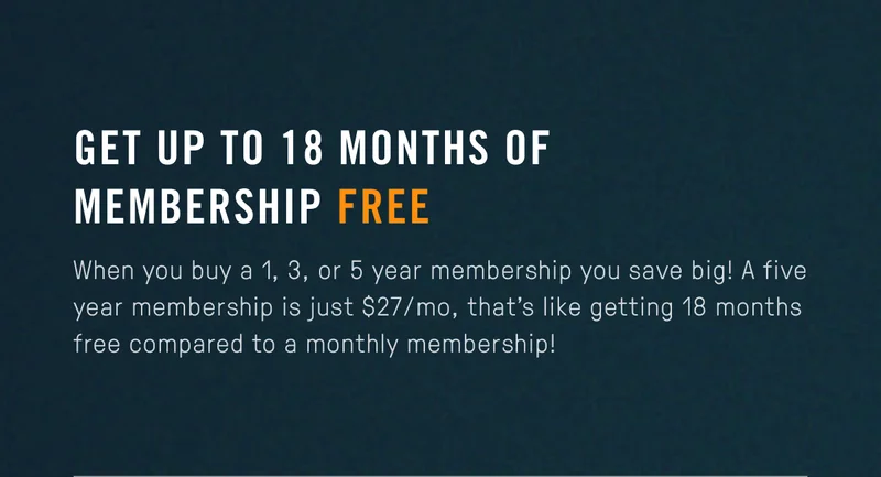 Up to 18 months free