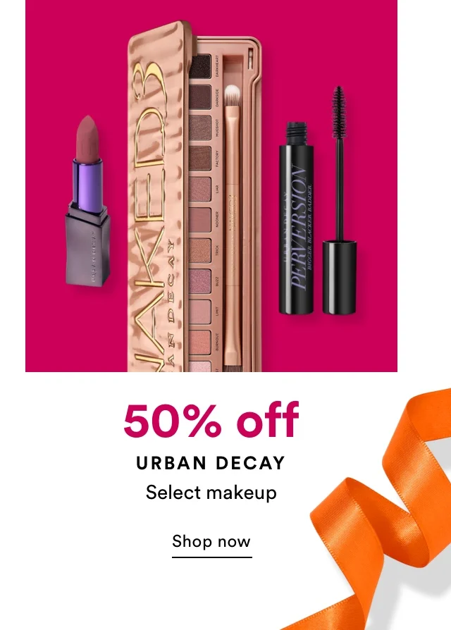 50% off  Urban Decay select makeup | Shop now