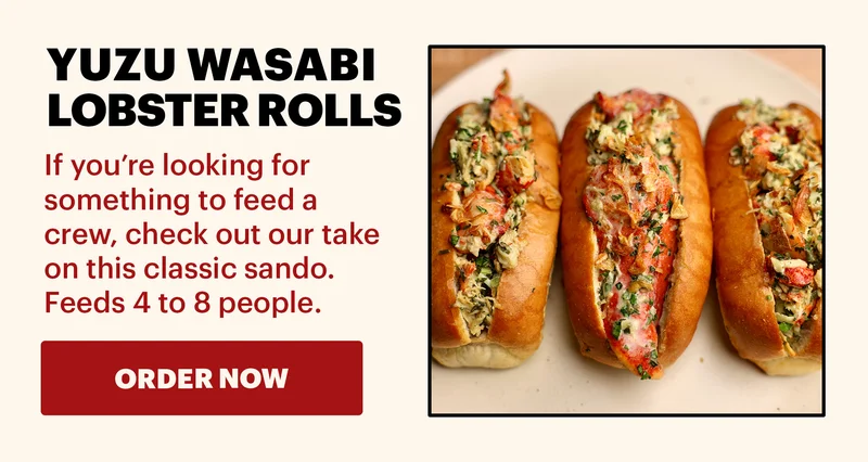 Yuzu Wasabi Lobster Rolls
