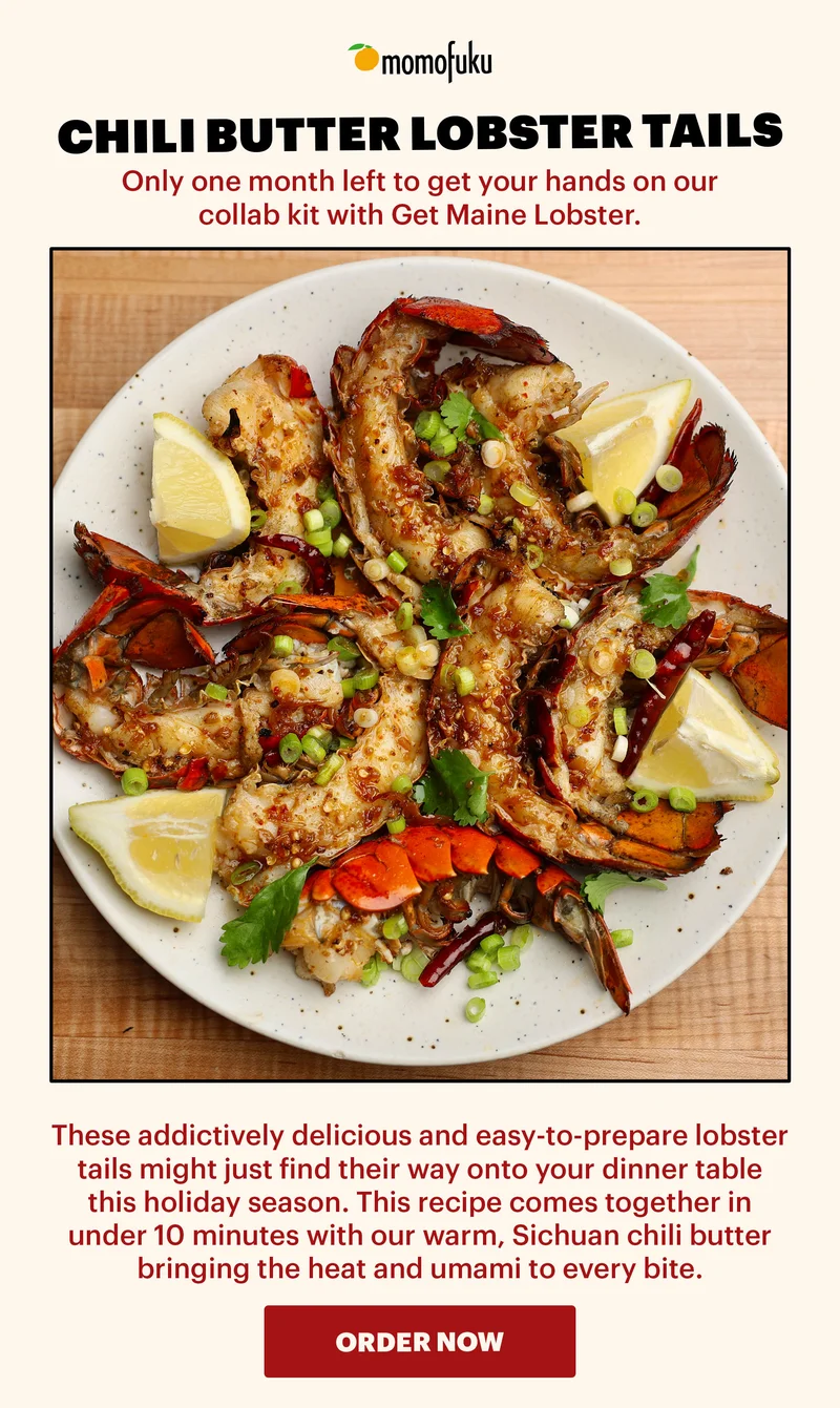 Chili Butter Lobster Tails
