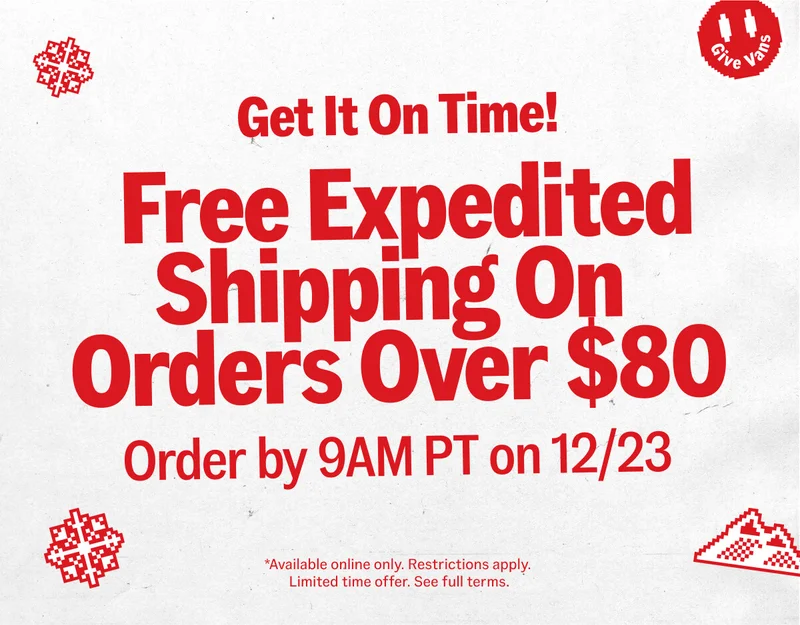 Free Expedited Shipping On Orders Over $80