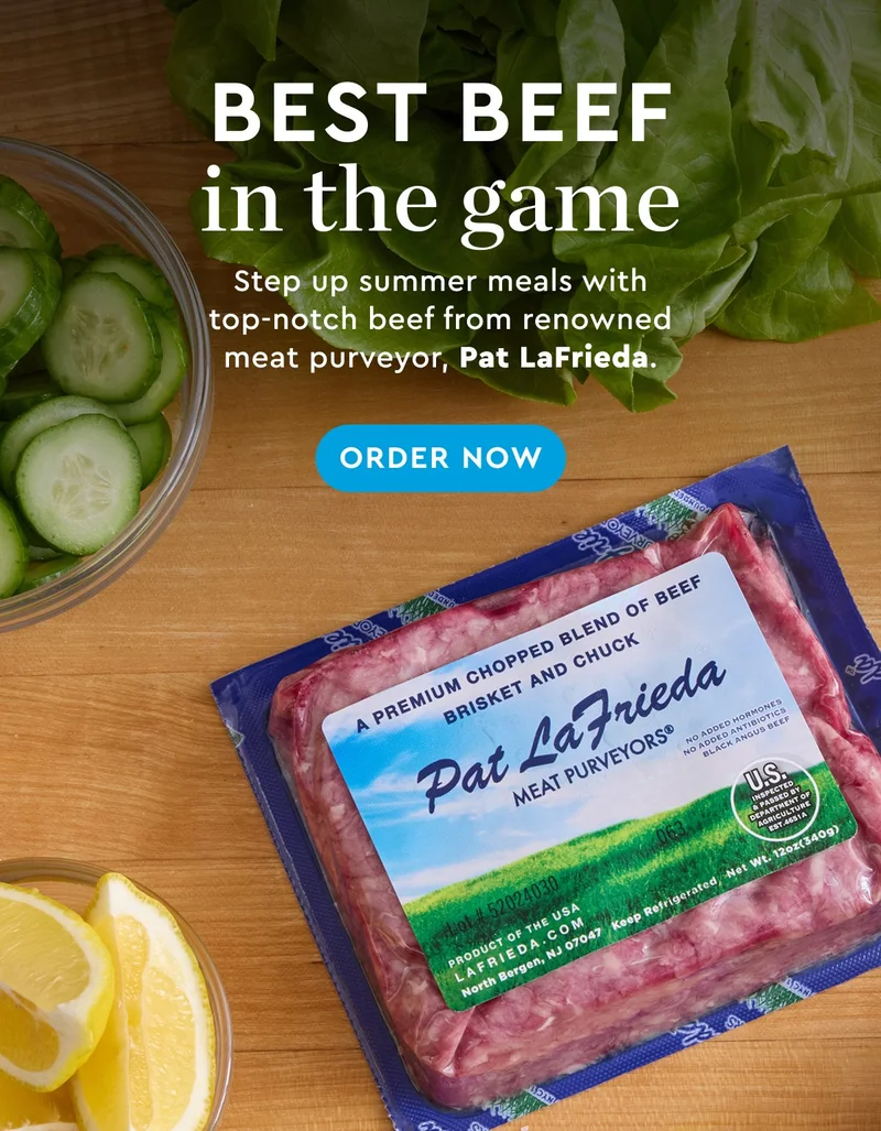Best Beef in the game - Step up summer meals with top-notch beef from renowned meat purveyor, Pat Lafrieda | ORDER NOW