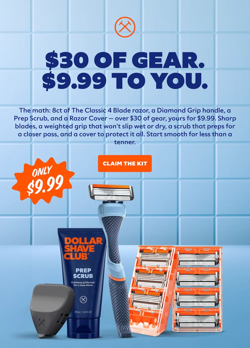 $30 OF GEAR. $9.99 TO YOU.