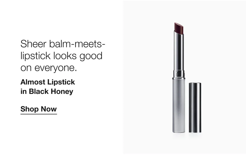 Sheer balm-meets-lipstick looks good on everyone. | Almost Lipstick in Black Honey | Shop Now