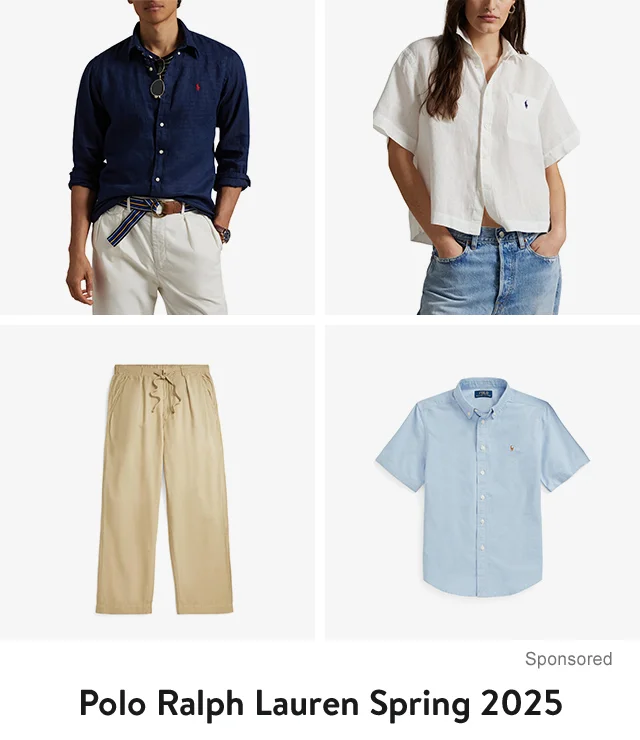Four spring styles from Polo Ralph Lauren.