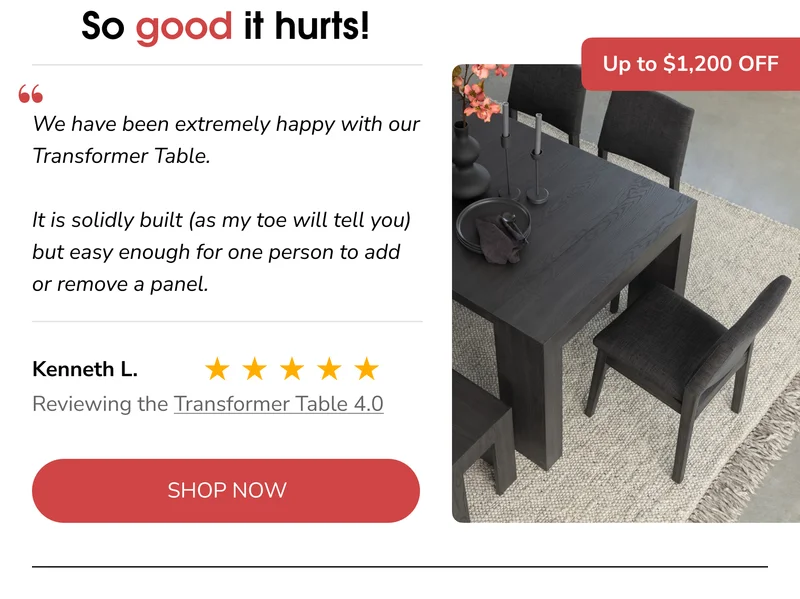 So good it hurts!
