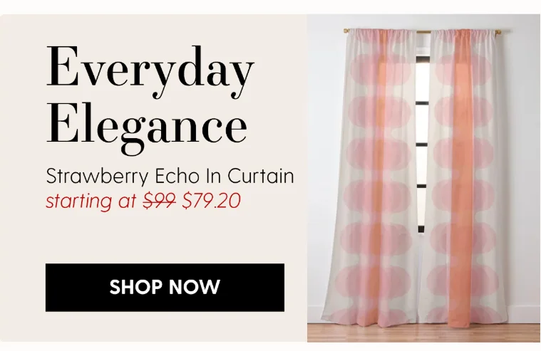 Strawberry Echo In Curtain