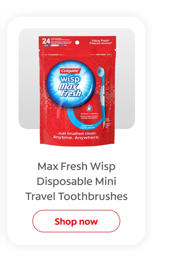 Max Fresh Wisp Disposable Mini Travel Toothbrushes