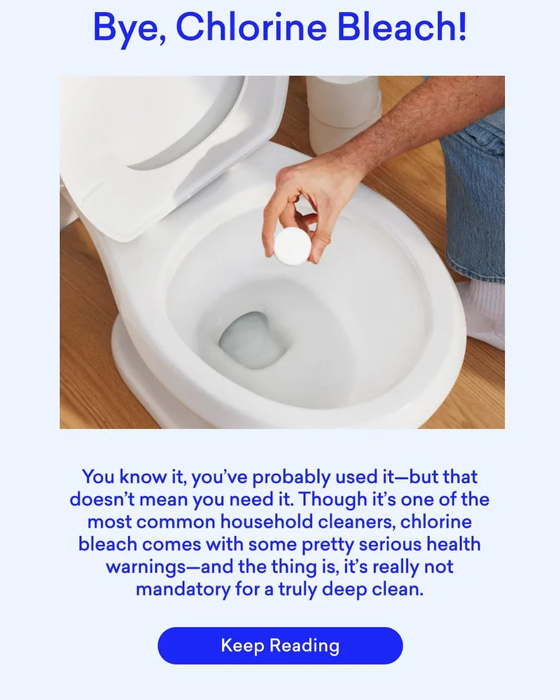 Read about the potential dangers of chlorine bleach - and why we formulate without it.