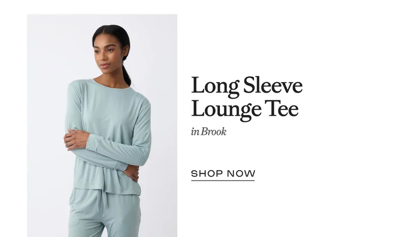 Long Sleeve Lounge Tee in Brook
