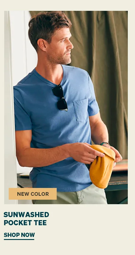 Sunwashed pocket tee