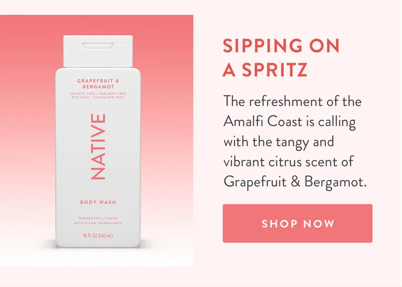 SIPPING ON A SPRITZ | The refreshment of the Amalfi Coast is calling with the tangy and vibrant citrus scent of Grapefruit & Bergamot. | SHOP NOW